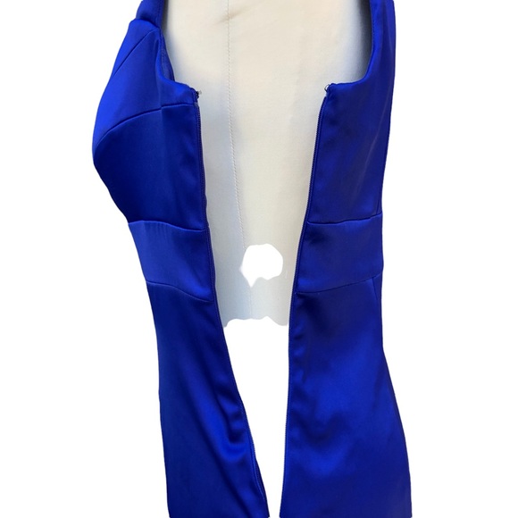Signature by Sangria Royal Blue Midi Dress Sz. 6 - Picture 6 of 10